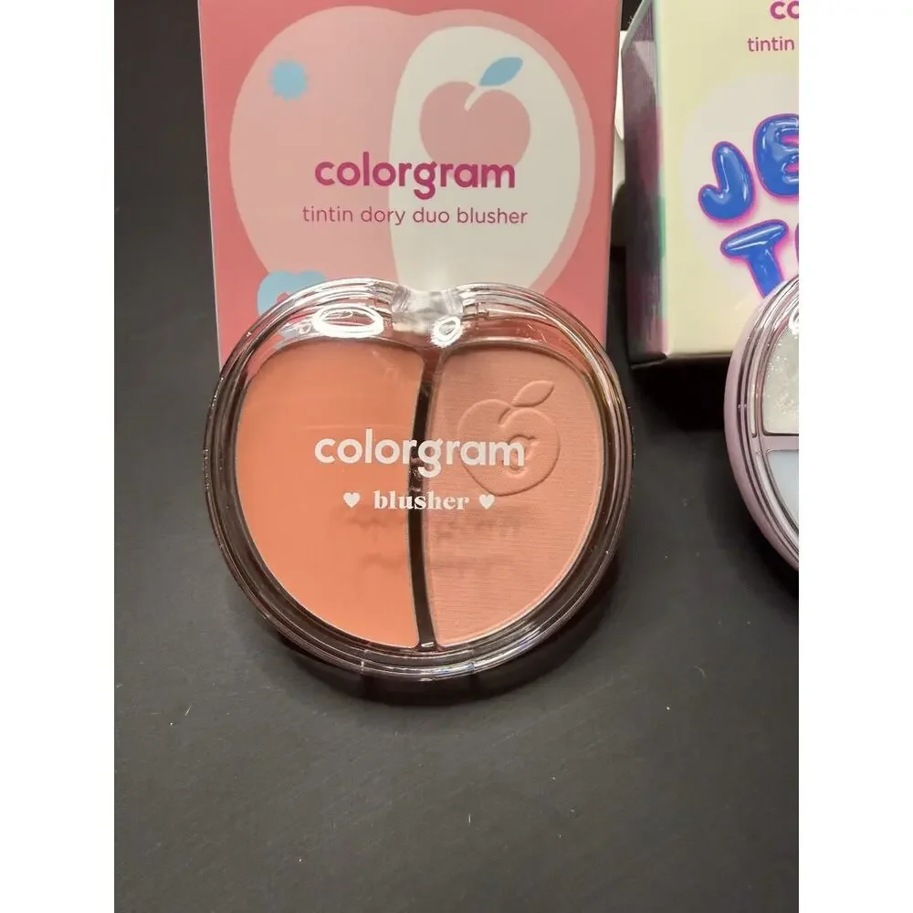 Colorgram Tintin Dory Makeup Lot of 3 Blusher & Eye Palette K-Beauty